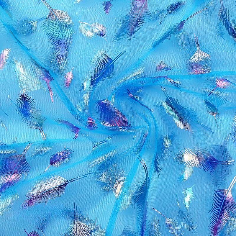 100x150cm Fancy Feather Butterfly Gauze Wedding Dress Shampooy Skirt Gauze Stage Costume Fabric Background Decorative Foil Gauze