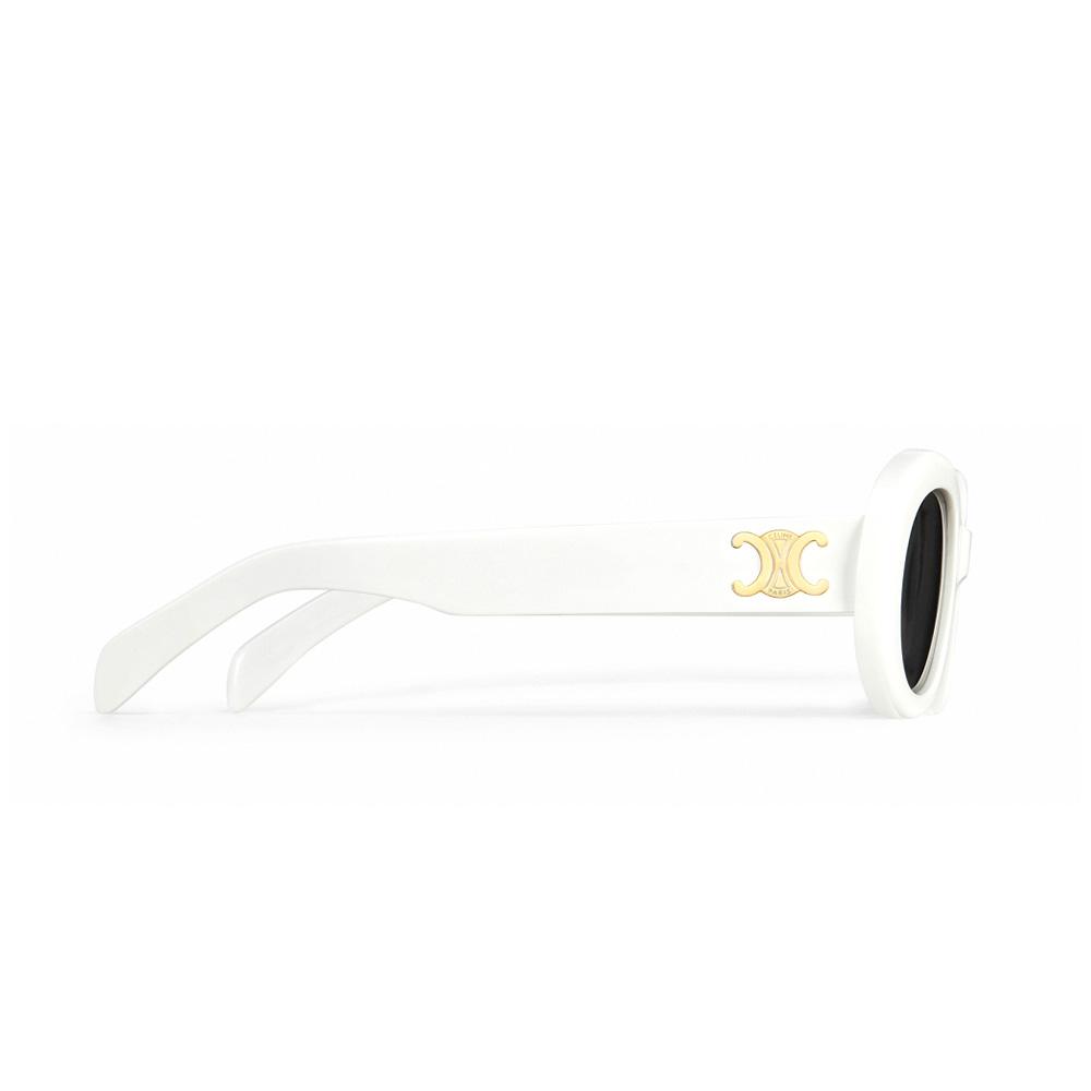 Celine Triomphe Logo Oval Sunglasses Women Sunglasses 40194U