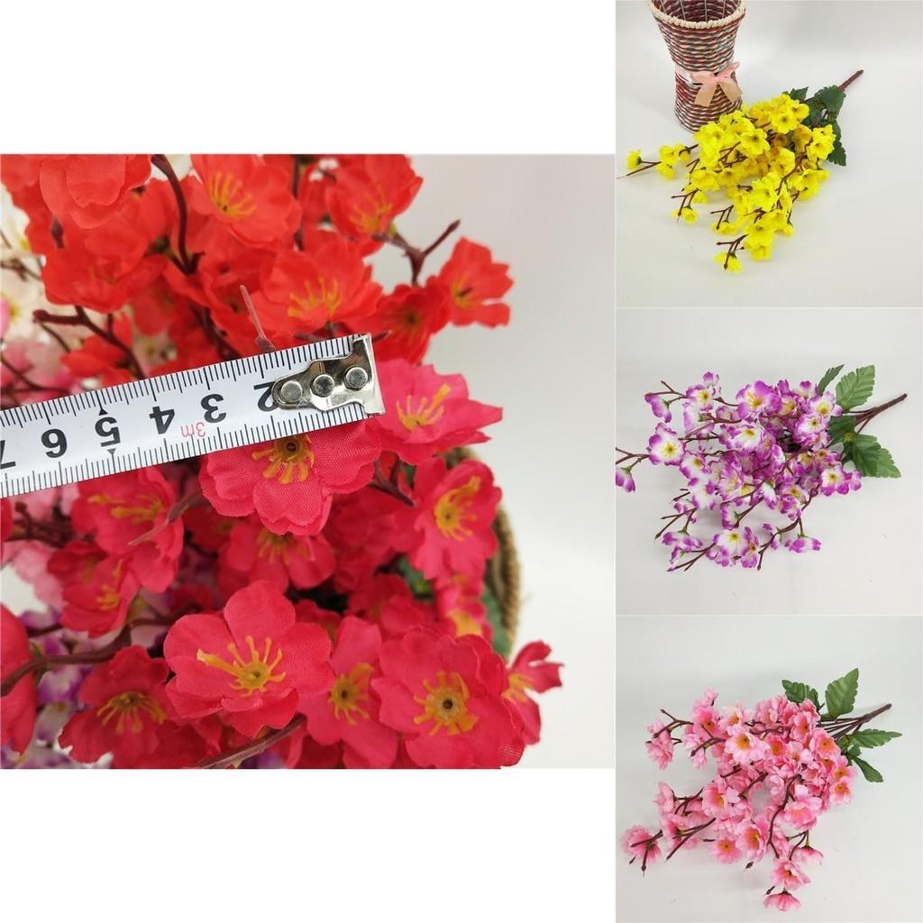 Gorgeous 43cm Artificial Plum Spring Blossom With 81 Heads For Home Garden Decor