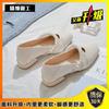 Mary Jane Women's Shoes New Summer Mid-heel Skirt Thick Heel Single Shoes Women's Soft Sole Not Tired Feet Doudou Shoes