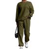 Women Fashion Casual Two Piece Long Sleeve Sweatshirt Pants Set