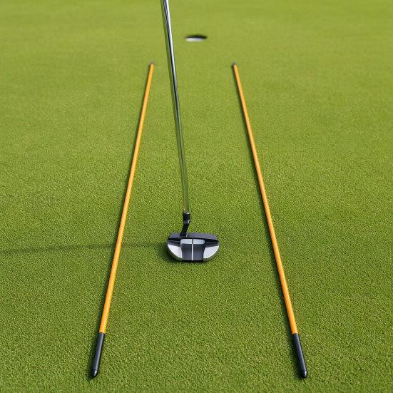 Składany kijek do wyrównywania w golfie, Teleskopowy wskaźnik kierunku swingu golfowego, Pomoc treningowa do praktyki golfa do celowania, Puttingu, Swingu