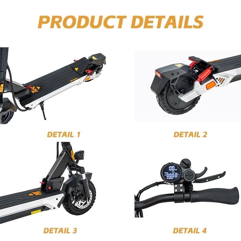 KuKirin M4 MAX Electric Scooter 800W Motor 48V18.2Ah Battery 10 Inches Tires 45km/h Max Speed 64km Range E-Scooter For Aldult