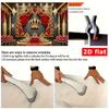 2D Palace King Crown Backdrop Red Curtain Gold Column Royal Photography Background