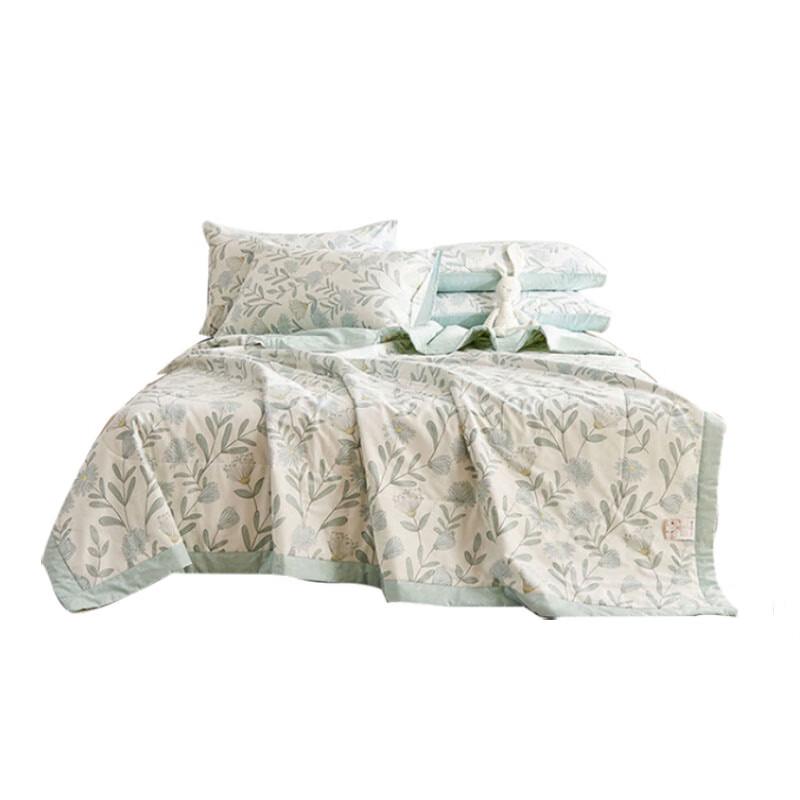 

Green Wind Chimes Printed Cotton Summer Quilt