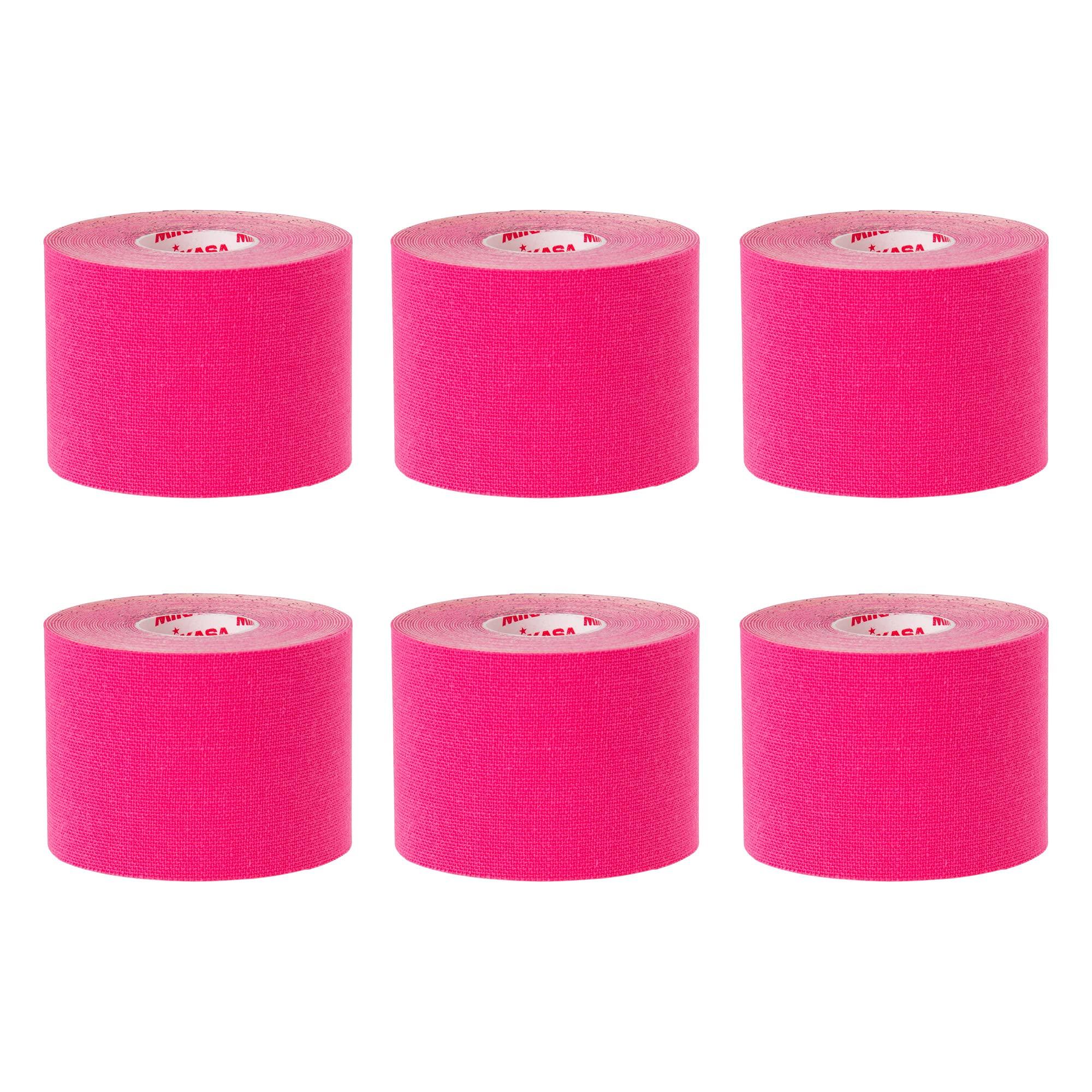 

MIKASA Color Kinesiology Tape Width 50mm x 5m x 6 rolls [Pink] TPK500-P