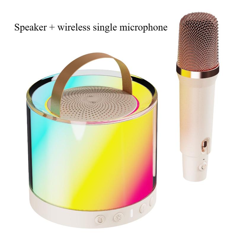 Mini K-song Stereo All-in-one Machine, High Sound Quality, Double Wheat Joint Singing, Long Battery Life, Portable Portable Bluetooth Stereo