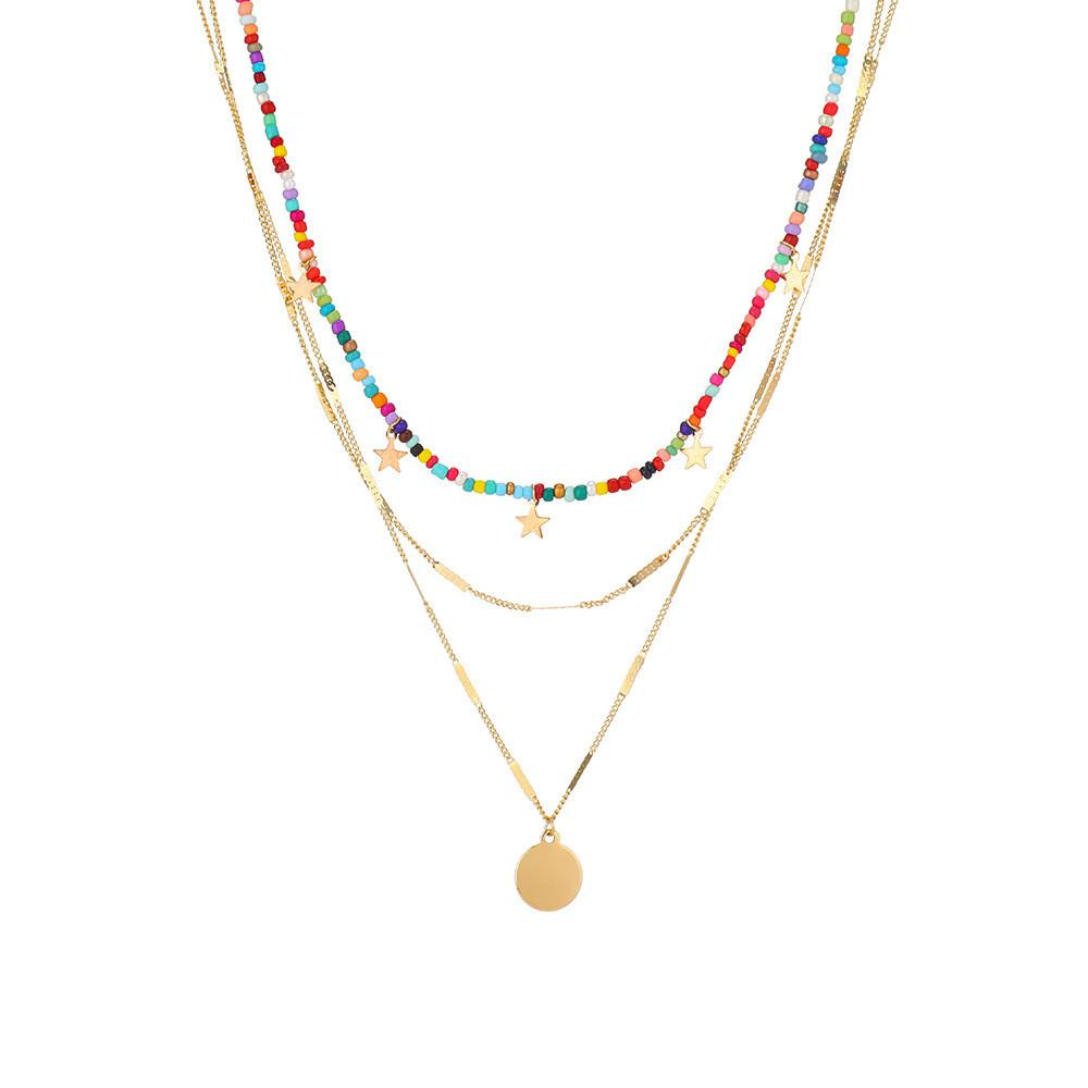 

Star Modern Chic Pendant Necklace Made From Alloy With Stunning Color Variations разноцветный