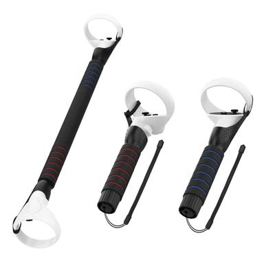 AMVR לידית הארכה למשחק Beat Saber עבור Quest S אביזרי VR למשחק Beat Saber ידית חרב אור ידיות הארכה 2 ב-1 1/Quest 2/Rift