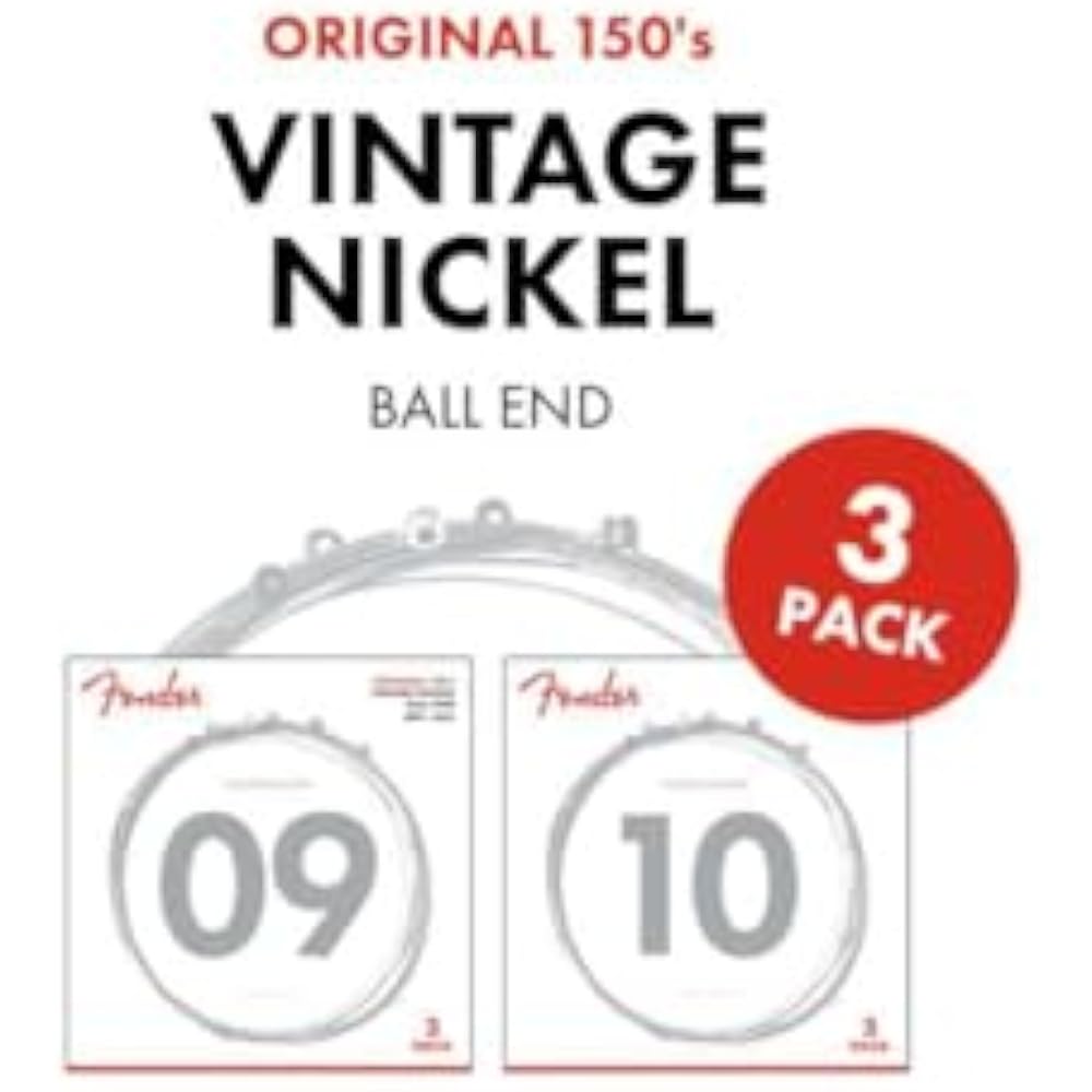 Fender Fender Electric Guitar Strings SuperSonic™ 150L Guitar Strings, Pure Nickel, Ball End, Gau...