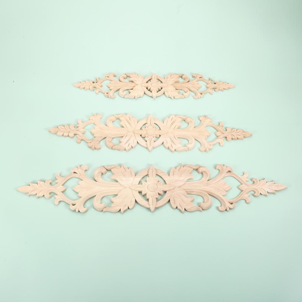 1 pz Applique per Mobili Intaglio Legno Angolo Decorazione Legno Cornice Muro Porta Decalcomania Intaglio Legno Accessori Decorazione Casa Matrimonio
