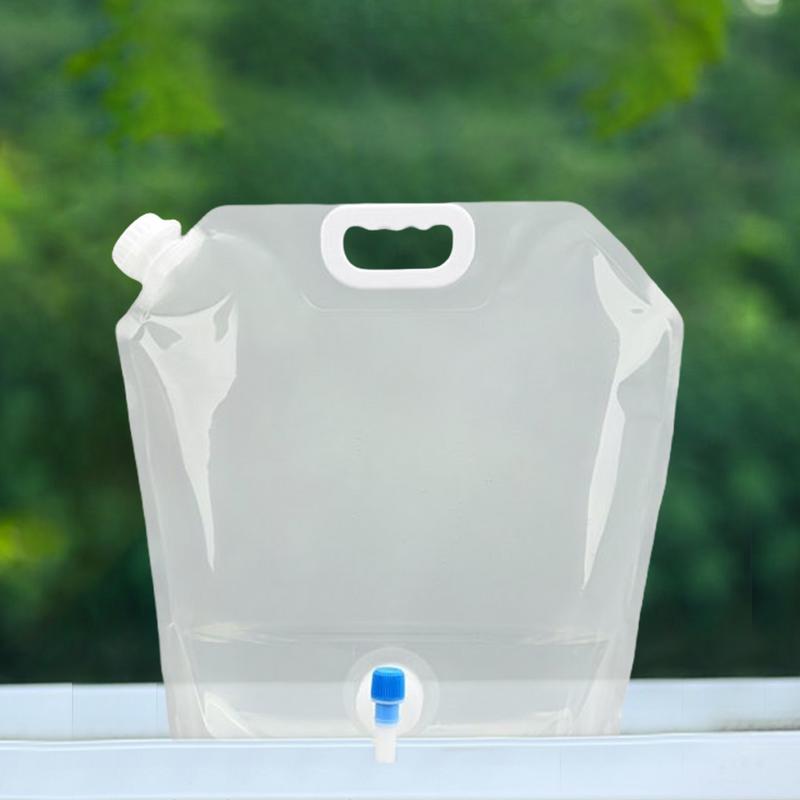 Water Bladder Bag  Folding Water Bag Camping 10L Large Capacity Portable Water Bag Thickened Soft Food Grade Water Storage Bag