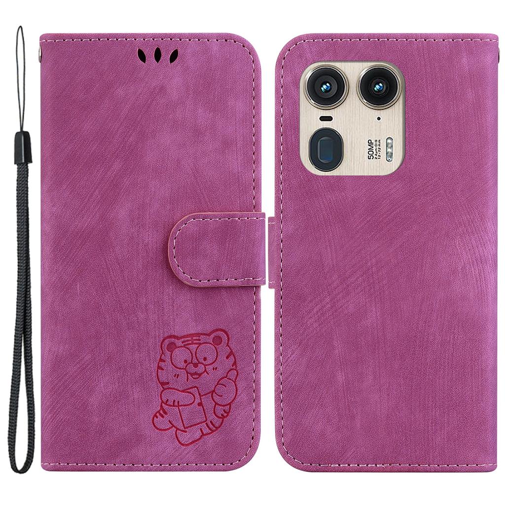 For Motorola Edge 50 Ultra 5G/Moto X50 Ultra 5G Phone Stand Case Imprinted Pattern PU Leather Wallet Phone Cover