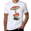 Fly agaric watercolour TShirt Minimalist Plain Crew Neck TShirt