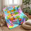 Pineapple Beach Party 1 Theme blanket Lightweight Warm Flannel Blanket Decorative Throw Blanket for Home Decoration