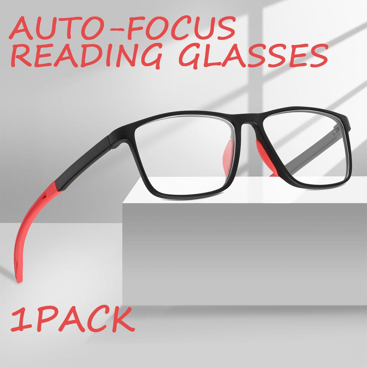 

1 шт. Мужские и женские очки для чтения с автофокусом и фильтрацией синего света, металлические петли, компьютерные очки для чтения