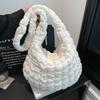 Cloud-shaped Bag with Pleated Sides for Carrying Casual Dumplings, Single-shoulder Crossbody Bag, Women's Tote Bag