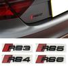 3D ABS Car Logo Badge Trunk Decal Fender Sticker Emblem Accessories For Q1 A1 A3 A4 A5 Q2 Q3 Q5 Q7 RS3 RS4 RS5 RS6 S3 S4 S5 S6