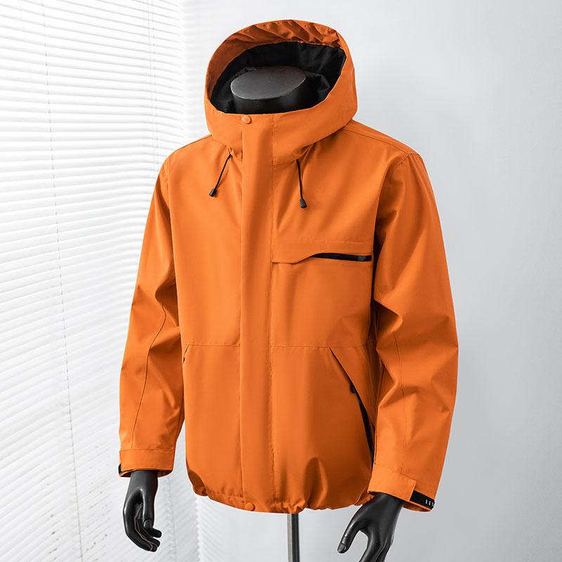Wide Casual Jacket Men's Jacket Men's Removable Hood Waterproof Mountaineering Clothing Casual Jacket