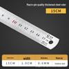 Exclusive Stainless Steel Straight Ruler with Positioning Block and Scribing Limiter - 15/20/30/40cm for Woodworking