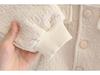 Stilvolles Strickjacken-Dreiteiliges Set mit geprägten Buchstaben für Jungen: Trendiges Frühling/Herbst-Outfit