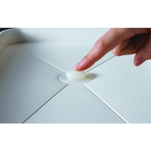 Asvel N-Pos? Slim, 2-Tier Clear Coat Drainer, White, 5514