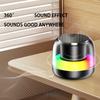 Portable Bluetooth-compatible Speaker With 360°Surround Sound Deep Bass Led Lights 800mAh Battery USB TF Card Support For Outdoor Party