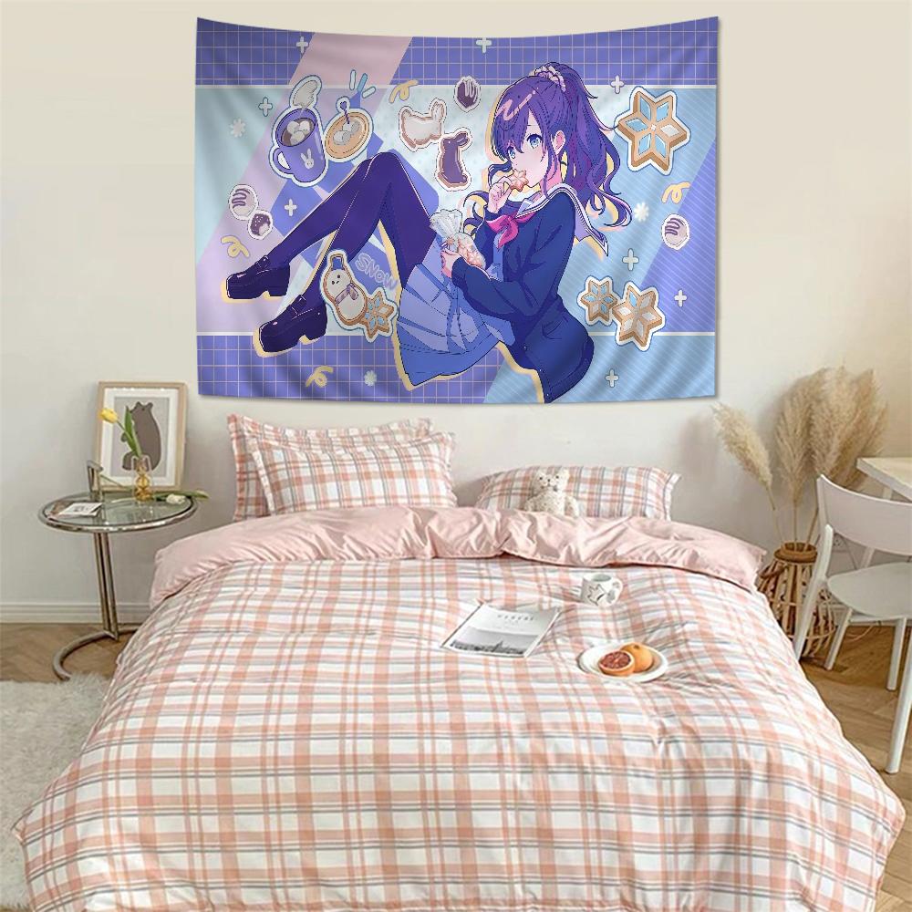 VOCALOID Virtual Singer Miku Printed Large Wall Tapestry Cheap Hippie Wall Hanging Bohemian Wall Tapestries Mandala Home Decor