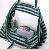 BONGUSTA NARAM WOCHENENDTASCHE, eine große, Damen-Tragetasche aus leichtem Baumwoll-Frottee mit Streifen (BON27), perfekt für den Sommer, den Strand, den