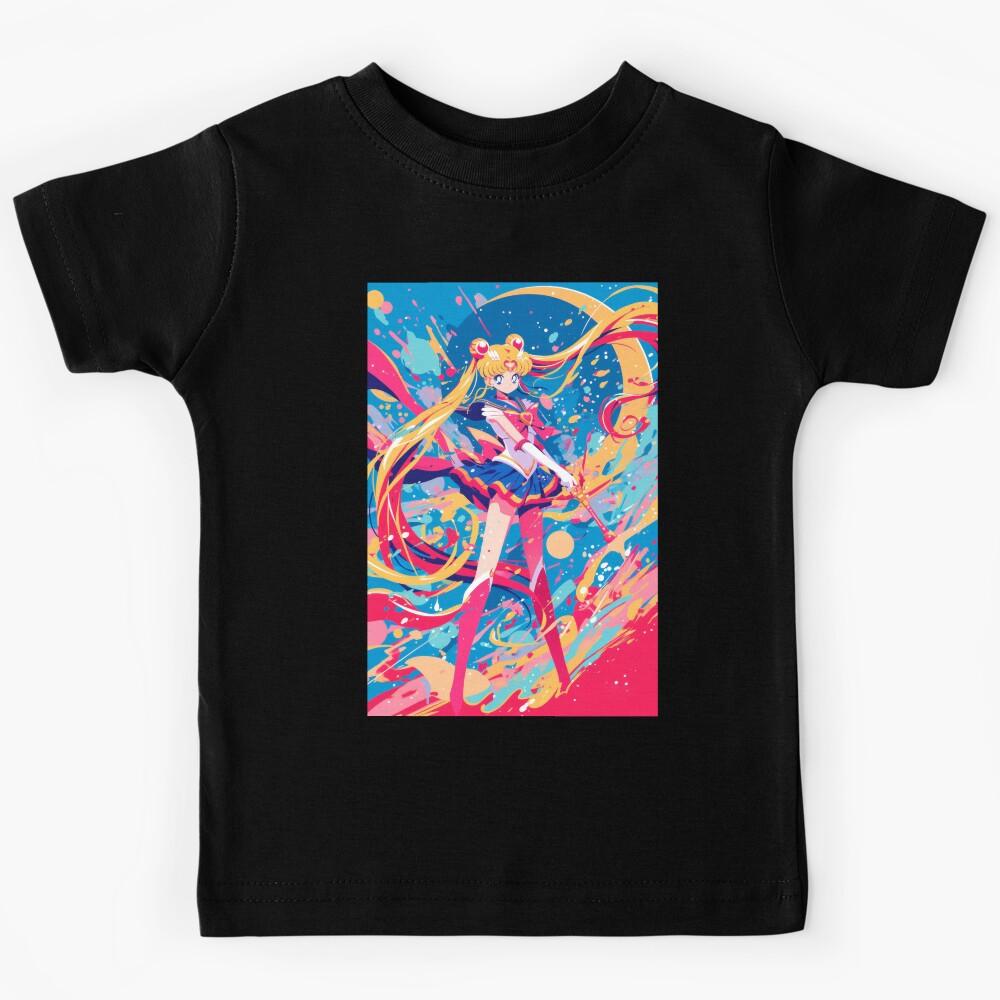 Moon Guardian Battle Pose Kids T-Shirt 140