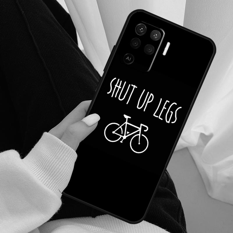Bike Bicycle Case For Oppo A54 A74 A94 A18 A57 A17 A77 A38 A58 A78 A98 A80 A60 A40 A96 A76 A16 A15 A5 Pro