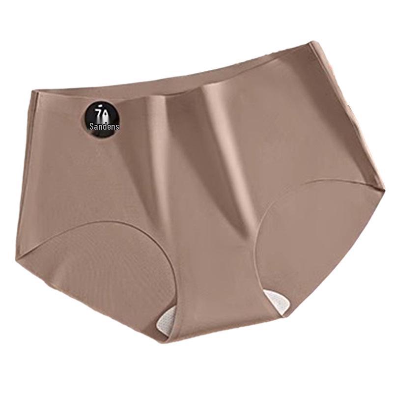 7A Mid-Rise Seamless Girls' Triangle Panties with Mulberry Silk Crotch - Comfortable, Breathable Women's Underwear
