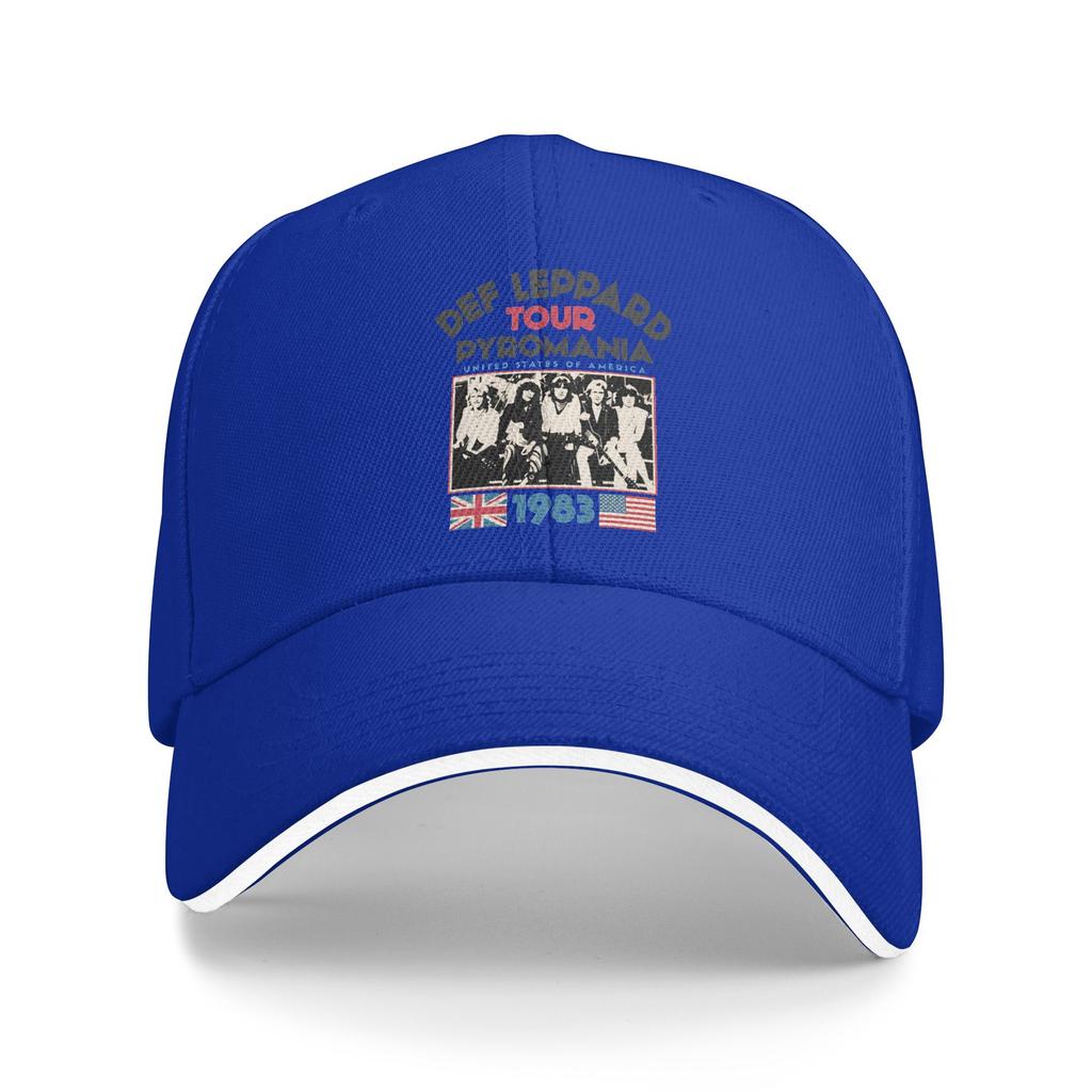 Def Leppard Rock Band  Baseball Cap  Outdoor Gym SunProof Hip Hop Hats Men Women Fashion Custom Logo Baseball Caps