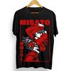 Summer  Men 100% Cotton Streetwear Kawai Anime Black Print Tshirt Retro HighStreet Clothing Casaul Loose Top Unseix Clothing TOP
