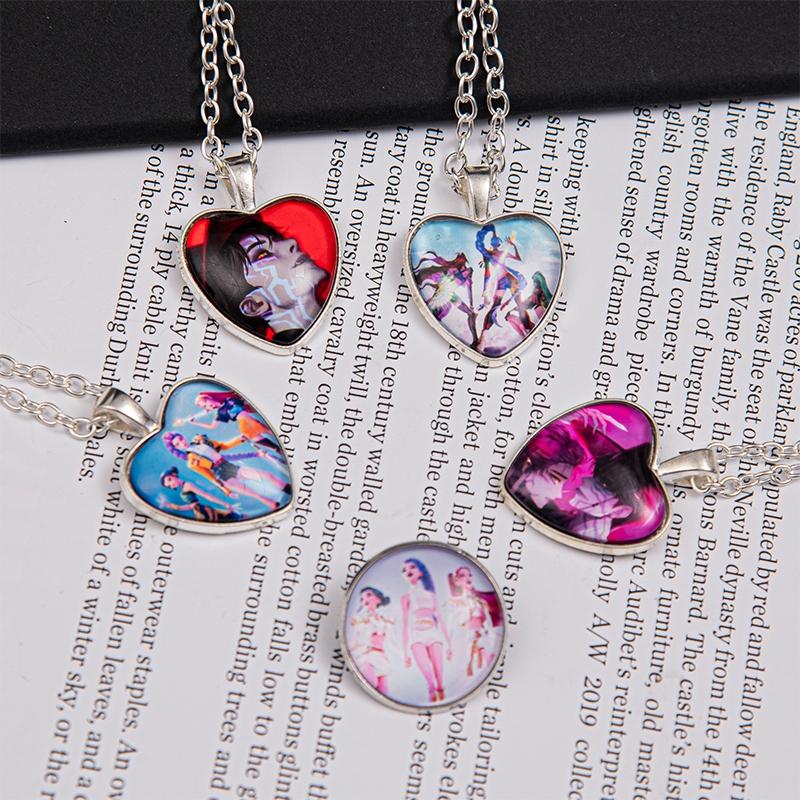 Anime Film Kpop Demon Hunter Bracelet Girls Necklace Moive Kpop Warriors Huntrix Pin Brooch Accessories Jewelry Fans Favor Gift
