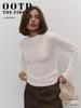 2025 Spring/Summer Women's European-American Mohair Crew Neck Semi-Transparent Knitted Sweater