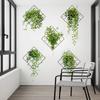 Hanging Orchid Wall Sticker Green Plant Home Decor for Room Balcony Wall Decoration