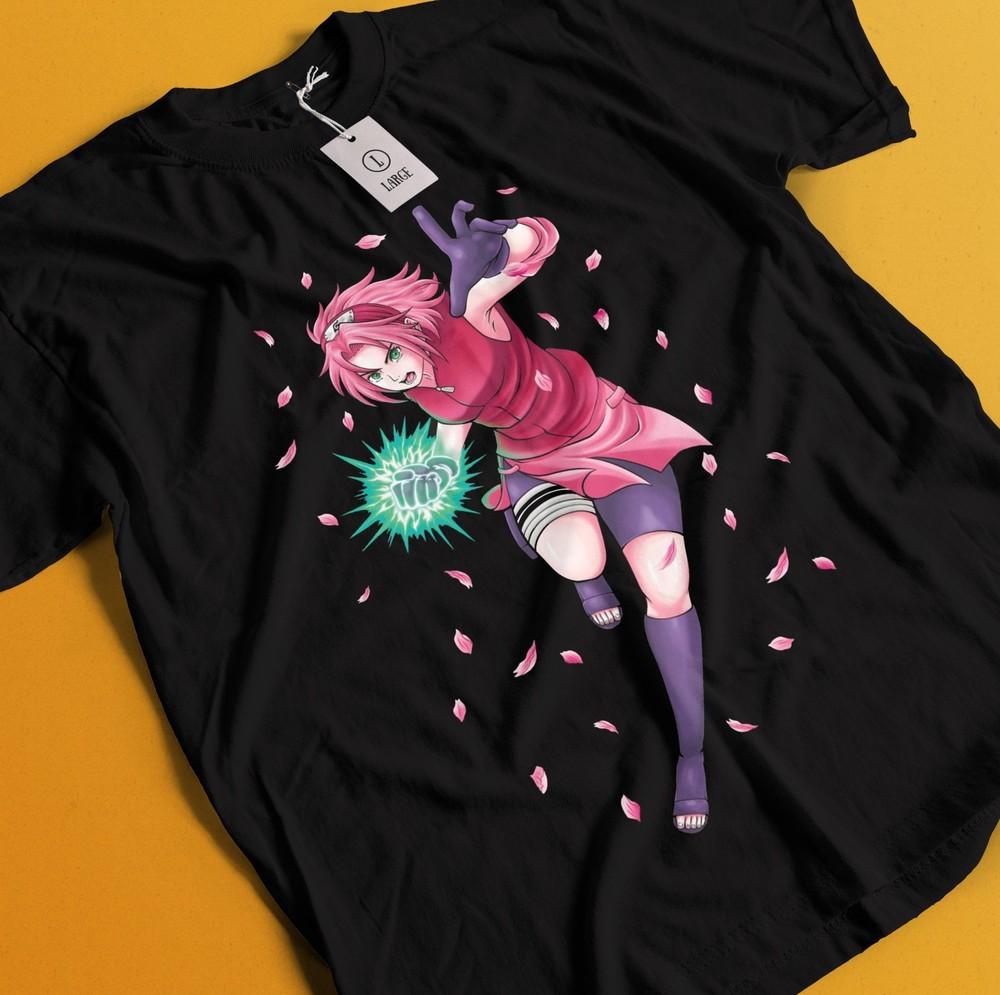 

Naruto Tshirt Sakura Shirt Sasuke T-Shirt Tsunade Tee Kakashi Anime Unisex Top S