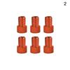 6 Pc Aluminum Bicycle Bike Valve Presta To Schrader Converter Car Valve Adapter