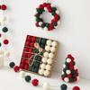 36pc/set Christmas Felt Wool Hanging Decoration Balls Charms Christmas Balls Christmas Tree Small Hangings Christmas Decoration