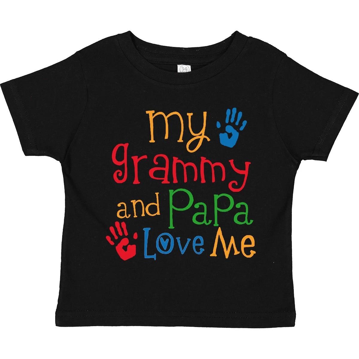 

Inktastic Grammy And Papa Love Me Toddler kids boys T-Shirt Grandparents Grandkids Boys 120