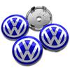 VW 4Pcs 55mm 56mm 60mm 65mm Car Wheel Center Hub Cap Volkswagen Golf GTI R-Line R Polo T5 Passat Rim Cover Stickers Accessories