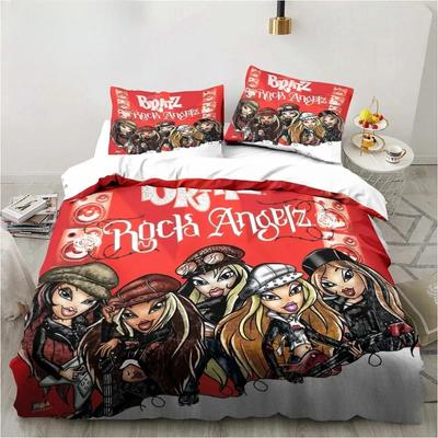 Set Biancheria da Letto per Bambine B-Bratz Stampa 3D Kawaii Singolo Twin Full Queen King Size Set Letto Adulto Bambino Ragazza Camera da Letto Biancheria da Letto Regalo