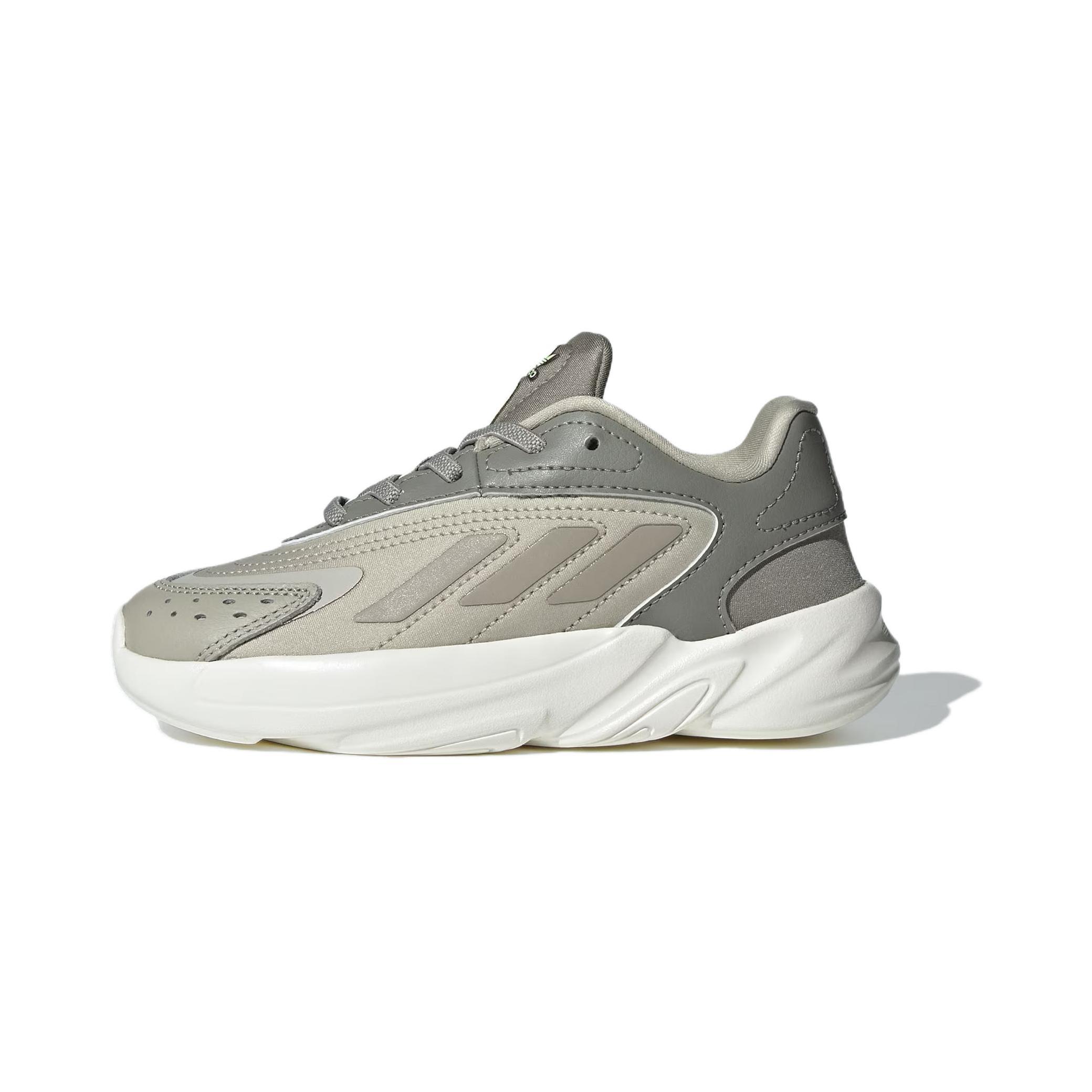 

Adidas Originals Ozelia Эластичная шнуровка Удобные Универсальные Амортизация Низкий верх Детская повседневная обувь Детская повседневная обувь Серая Белая IE3409 28