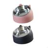 2x Metal Raised Puppy Kitten Cat Dog Bowls Feeding Dish Tilted Elevated Water Food Feeder Non Slip