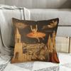 1Pc Funny Medieval Cat Ufo Pillow Cover, 2D Double-Sided Print Polyester Throw Pillow Case, Unique Art Parody Decor, Quirky Gift