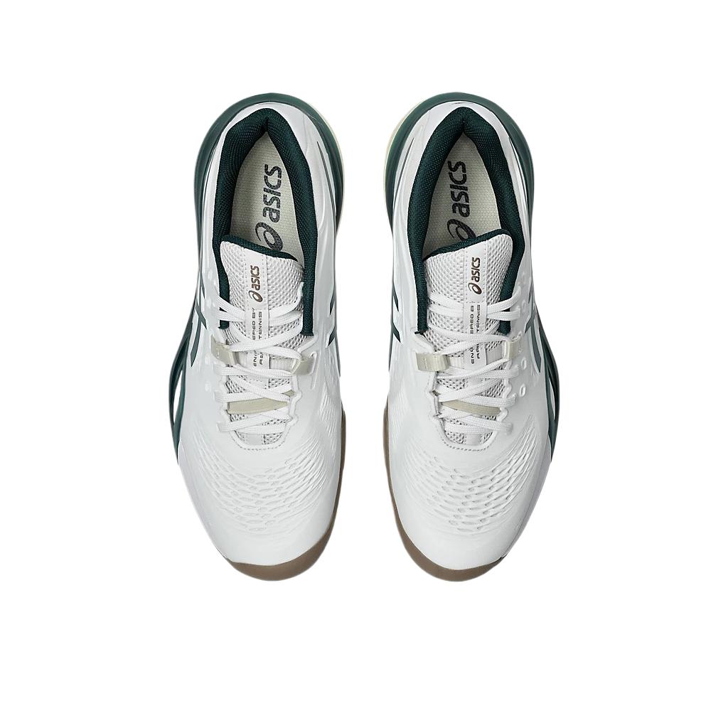 New Asics Gel Resolution X White Saxon Green 1041A481-111