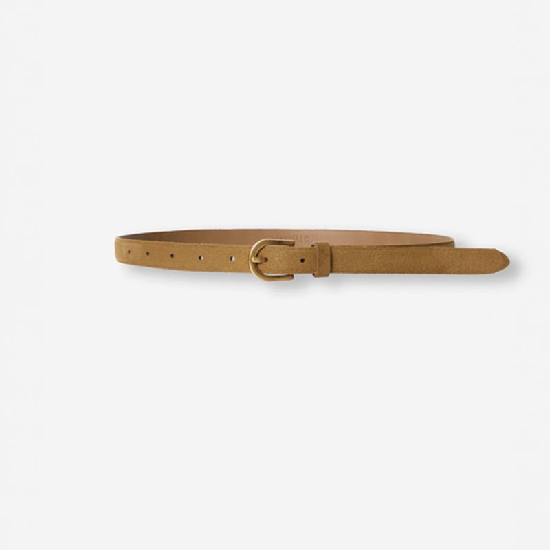 ARCHAIC Suede Belt_camel