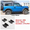 ABS Car Side Door Pull Doorknob Handle Bowl Decor Frame Cover Trim For Ford Bronco 3 / 5 Doors  - 2024 Exterior Accessories
