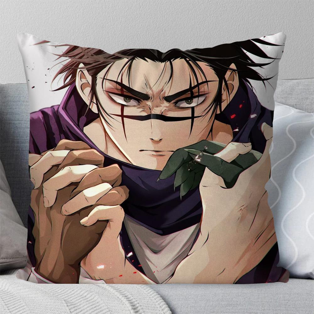 Choso Jujutsu Kaisen Anime Pillow Case Square Pillow Bedroom Sofa Leisure Comfort Cushion Car Living Room Home Decoration 40X40